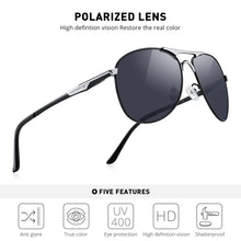 Carica l'immagine nel visualizzatore di Gallery, MERRYS DESIGN Men Classic Polarized Sunglasses Men Aluminum Pilot Sunglasses For Driving  Shades UV400 S8712G