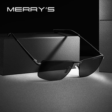 MERRYS DESIGN Men Classic Rectangle Sunglasses Aviation Frame HD Polarized Sunglasses For Men Driving UV400 Protection S8283