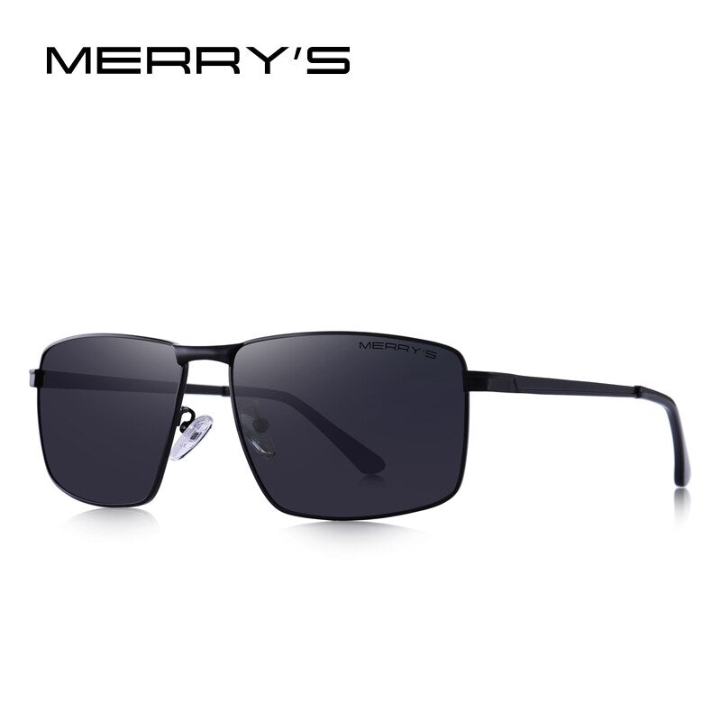 MERRYS DESIGN Men Classic Rectangle Sunglasses Aviation Frame HD Polarized Sunglasses For Men Driving UV400 Protection S8283