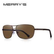 Load image into Gallery viewer, MERRYS DESIGN Men Classic Rectangle Sunglasses HD Polarized Sun glasses For Driving TR90 Legs UV400 Protection S8166