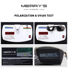 Load image into Gallery viewer, MERRYS DESIGN Men Classic Rectangle Sunglasses HD Polarized Sun glasses For Driving TR90 Legs UV400 Protection S8380