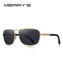 Load image into Gallery viewer, MERRYS DESIGN Men Classic Rectangle Sunglasses HD Polarized Sun glasses For Driving TR90 Legs UV400 Protection S8166