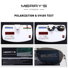 Load image into Gallery viewer, MERRYS DESIGN Men Classic Rectangle Sunglasses HD Polarized Sun glasses For Driving TR90 Legs UV400 Protection S8166