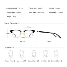 Carica l&#39;immagine nel visualizzatore di Gallery, MERRYS DESIGN Men Classic Square Glasses  Acetate Optical Eyeglasses Prescription Glasses Frames Optical Eyewear S2331
