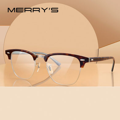 MERRYS DESIGN Men Classic Square Glasses  Acetate Optical Eyeglasses Prescription Glasses Frames Optical Eyewear S2331
