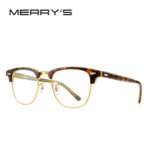 MERRYS DESIGN Men Classic Square Glasses  Acetate Optical Eyeglasses Prescription Glasses Frames Optical Eyewear S2331