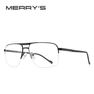 MERRYS DESIGN Men Classic Square Glasses Optics Frame  Double Bridge Prescription Glasses Frames Optical Eyewear S2012