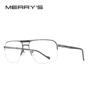 MERRYS DESIGN Men Classic Square Glasses Optics Frame  Double Bridge Prescription Glasses Frames Optical Eyewear S2012