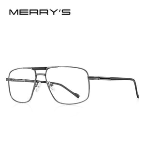 MERRYS DESIGN Men Classic Square Glasses Optics Frame  Double Bridge Prescription Glasses Frames Optical Eyewear S2012