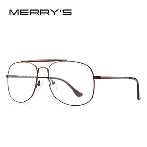 MERRYS DESIGN Men Classic Square Glasses Optics Frame Women Double Beam Prescription Glasses Frames Optical Eyewear S2389