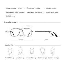Load image into Gallery viewer, MERRYS DESIGN Men Classic Square Glasses Optics Frame Women Double Beam Prescription Glasses Frames Optical Eyewear S2389