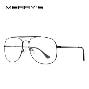 MERRYS DESIGN Men Classic Square Glasses Optics Frame Women Double Beam Prescription Glasses Frames Optical Eyewear S2389