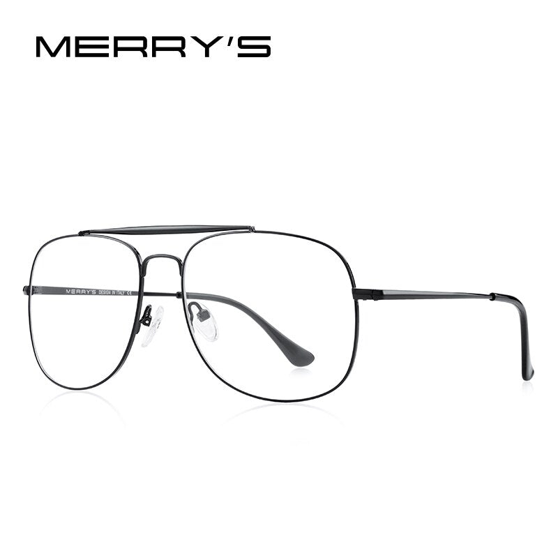MERRYS DESIGN Men Classic Square Glasses Optics Frame Women Double Beam Prescription Glasses Frames Optical Eyewear S2389