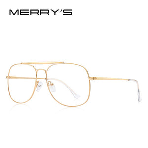 MERRYS DESIGN Men Classic Square Glasses Optics Frame Women Double Beam Prescription Glasses Frames Optical Eyewear S2389