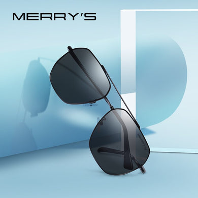 MERRYS DESIGN Men Classic Square Sunglasses Aviation Frame HD Polarized Sunglasses For Men Driving UV400 Protection S8211