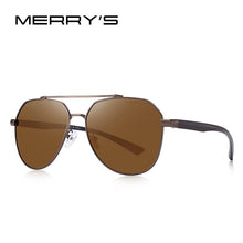 Load image into Gallery viewer, MERRYS DESIGN Men Classic Sunglasses HD Polarized Pilot Sun glasses For Driving Fishing TR90 Legs UV400 Protection S8258