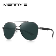 Load image into Gallery viewer, MERRYS DESIGN Men Classic Sunglasses HD Polarized Pilot Sun glasses For Driving Fishing TR90 Legs UV400 Protection S8258