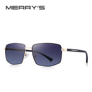 MERRYS DESIGN Men Classic Sunglasses Male HD Polarized Rectangle Sun glasses For Driving TR90 Legs UV400 Protection S8255