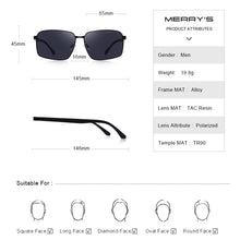 Load image into Gallery viewer, MERRYS DESIGN Men Classic Sunglasses Outdoor Sports Polarized Sun glasses For Driving Fishing TR90 Legs UV400 Protection S8060