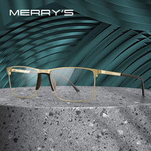 Carica l&#39;immagine nel visualizzatore di Gallery, MERRYS DESIGN Men Classic Titanium Alloy Glasses Frame Male Square Ultralight Eye Myopia Prescription Eyeglasses S2171