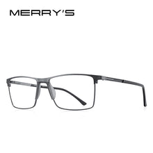 Carica l&#39;immagine nel visualizzatore di Gallery, MERRYS DESIGN Men Classic Titanium Alloy Glasses Frame Male Square Ultralight Eye Myopia Prescription Eyeglasses S2171