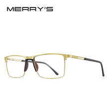 Carica l&#39;immagine nel visualizzatore di Gallery, MERRYS DESIGN Men Classic Titanium Alloy Glasses Frame Male Square Ultralight Eye Myopia Prescription Eyeglasses S2171