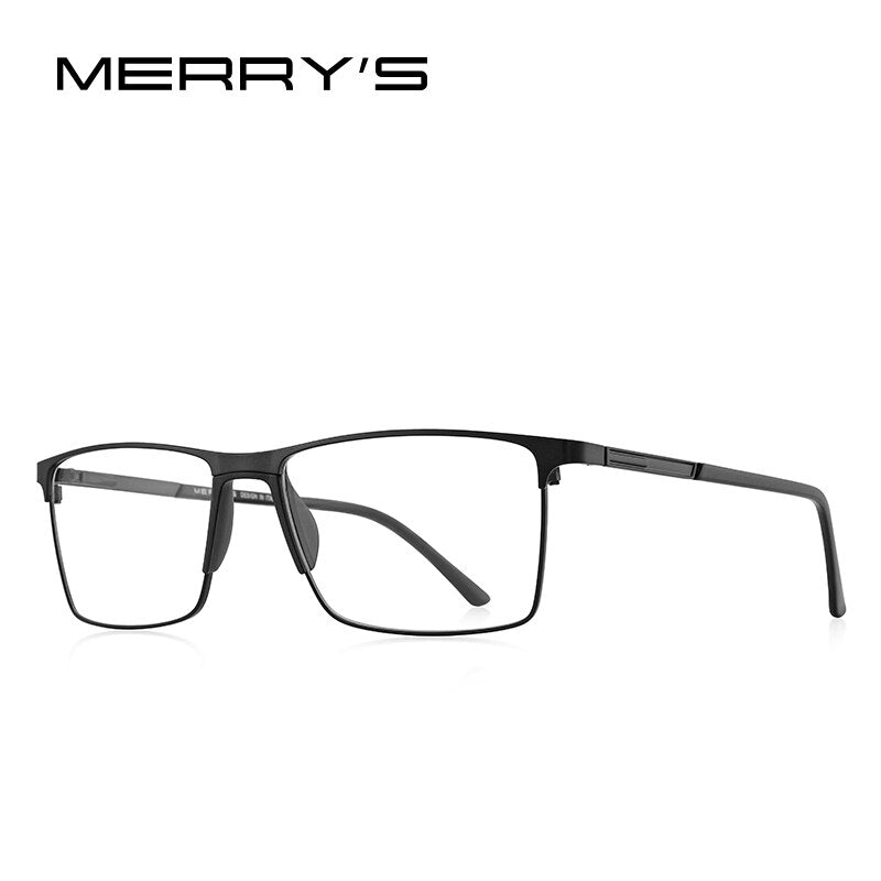 MERRYS DESIGN Men Classic Titanium Alloy Glasses Frame Male Square Ultralight Eye Myopia Prescription Eyeglasses S2171