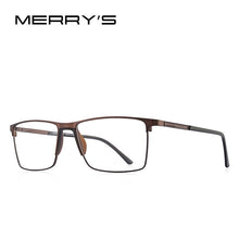 Carica l&#39;immagine nel visualizzatore di Gallery, MERRYS DESIGN Men Classic Titanium Alloy Glasses Frame Male Square Ultralight Eye Myopia Prescription Eyeglasses S2171