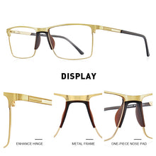 Carica l&#39;immagine nel visualizzatore di Gallery, MERRYS DESIGN Men Classic Titanium Alloy Glasses Frame Male Square Ultralight Eye Myopia Prescription Eyeglasses S2171