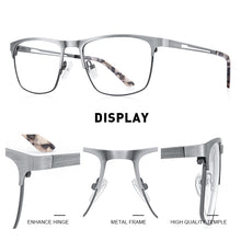 Carica l&#39;immagine nel visualizzatore di Gallery, MERRYS DESIGN Men Classic Titanium Alloy Optical Glasses Frame Women Ultralight Square Myopia Prescription Eyeglasses S2281