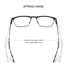 Carica l&#39;immagine nel visualizzatore di Gallery, MERRYS DESIGN Men Classic Titanium Alloy Optical Glasses Frame Women Ultralight Square Myopia Prescription Eyeglasses S2281