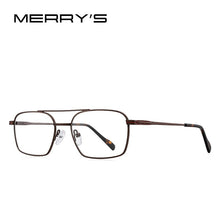 Carica l&#39;immagine nel visualizzatore di Gallery, MERRYS DESIGN Uomo Classico In Lega di Titanio Montature per occhiali Ottici Doppio Fascio Telaio Occhiali Da Vista Maschile Ultraleggero Quadrato S2157