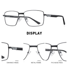 Carica l&#39;immagine nel visualizzatore di Gallery, MERRYS DESIGN Men Classic Titanium Alloy Optical Glasses Frames Rectangle  Acetate Legs Eyeglasses Male Ultralight Square S2358