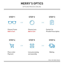 Carica l&#39;immagine nel visualizzatore di Gallery, MERRYS DESIGN Men Classic Titanium Alloy Optical Glasses Frames Rectangle  Acetate Legs Eyeglasses Male Ultralight Square S2358