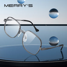 Carica l&#39;immagine nel visualizzatore di Gallery, MERRYS DESIGN Men Classic Titanium Alloy Optical Glasses Frames Square Full Frame Eyeglasses Male Fashian Glasses S8154
