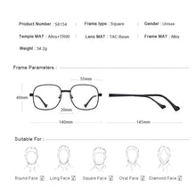 Carica l&#39;immagine nel visualizzatore di Gallery, MERRYS DESIGN Men Classic Titanium Alloy Optical Glasses Frames Square Full Frame Eyeglasses Male Fashian Glasses S8154