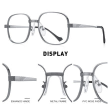 Carica l&#39;immagine nel visualizzatore di Gallery, MERRYS DESIGN Men Classic Titanium Alloy Optical Glasses Frames Square Full Frame Eyeglasses Male Fashian Glasses S8154