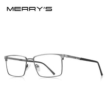 Load image into Gallery viewer, MERRYS DESIGN Men Alloy Optics Glasses Frames Male Square Ultralight Myopia Prescription Glasses S2163
