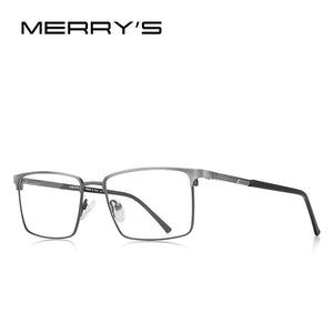 MERRYS DESIGN Men Alloy Optics Glasses Frames Male Square Ultralight Myopia Prescription Glasses S2163