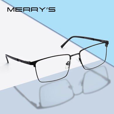 MERRYS DESIGN Men Alloy Optics Glasses Frames Male Square Ultralight Myopia Prescription Glasses S2163