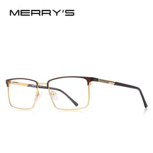 Load image into Gallery viewer, MERRYS DESIGN Men Alloy Optics Glasses Frames Male Square Ultralight Myopia Prescription Glasses S2163