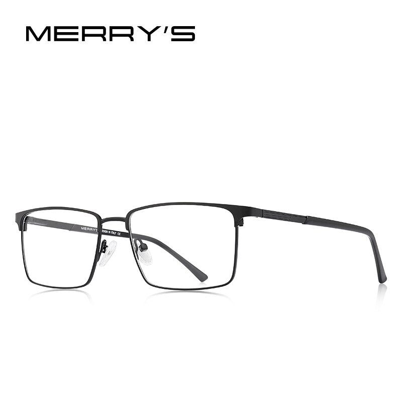 MERRYS DESIGN Men Alloy Optics Glasses Frames Male Square Ultralight Myopia Prescription Glasses S2163