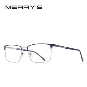 MERRYS DESIGN Men Alloy Optics Glasses Frames Male Square Ultralight Myopia Prescription Glasses S2163