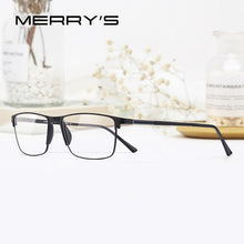 Load image into Gallery viewer, MERRYS DESIGN Men Alloy Optics Glasses Frames Student Square Ultralight Myopia Prescription Glasses S2037