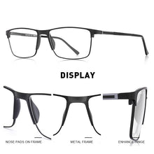 Load image into Gallery viewer, MERRYS DESIGN Men Alloy Optics Glasses Frames Student Square Ultralight Myopia Prescription Glasses S2037