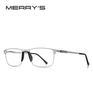 MERRYS DESIGN Men Alloy Optics Glasses Frames Student Square Ultralight Myopia Prescription Glasses S2037
