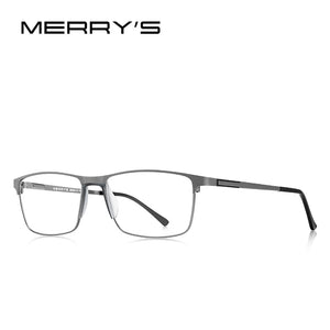 MERRYS DESIGN Men Alloy Optics Glasses Frames Student Square Ultralight Myopia Prescription Glasses S2037