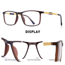Load image into Gallery viewer, MERRYS DESIGN Men Square Glasses Frame Aluminum Temples Myopia Prescription Optical Eyewear S2155