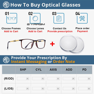 MERRYS DESIGN Men Square Glasses Frame Aluminum Temples Myopia Prescription Optical Eyewear S2155