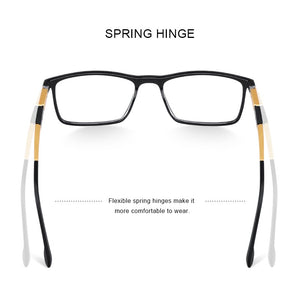MERRYS DESIGN Men Square Glasses Frame Aluminum Temples Myopia Prescription Optical Eyewear S2155
